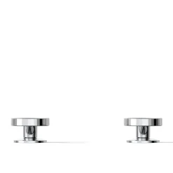 Industrial bathroom sink faucet handles
