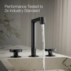 Industrial bathroom sink faucet handles
