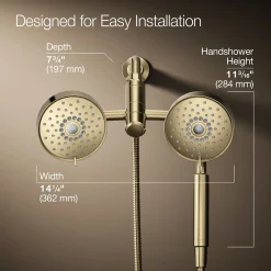 2-in-1 multifunction 1.75 gpm shower combo kit