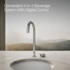 4-in-1 tall arc beverage faucet