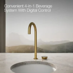 4-in-1 tall arc beverage faucet