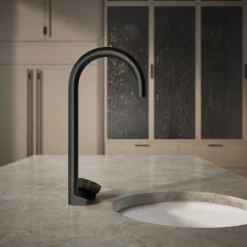 4-in-1 tall arc beverage faucet