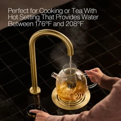 4-in-1 tall arc beverage faucet