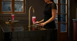 4-in-1 tall arc beverage faucet