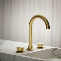 Knob bathroom sink faucet handles