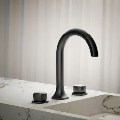Knob bathroom sink faucet handles