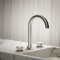 Knob bathroom sink faucet handles
