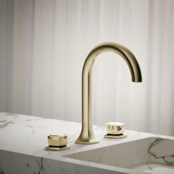 Knob bathroom sink faucet handles