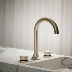 Knob bathroom sink faucet handles