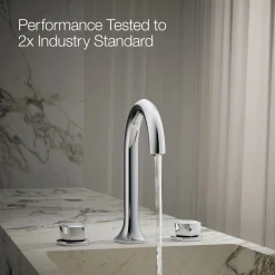 Knob bathroom sink faucet handles