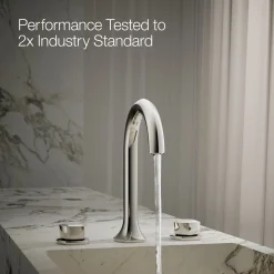 Knob bathroom sink faucet handles