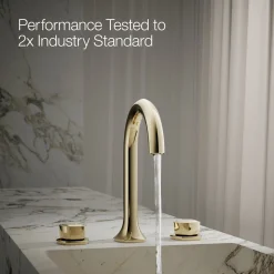 Knob bathroom sink faucet handles