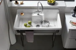 Left-hand sink rack