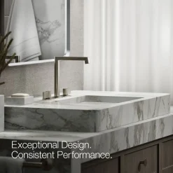 Lever bathroom sink faucet handles