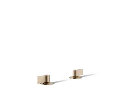Lever bathroom sink faucet handles
