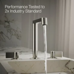 Lever bathroom sink faucet handles