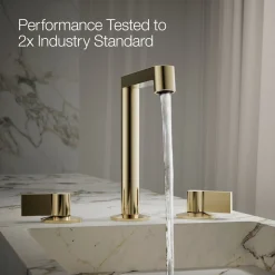 Lever bathroom sink faucet handles