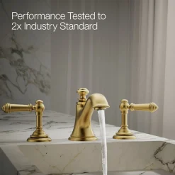 Lever bathroom sink faucet handles