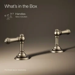 Lever bathroom sink faucet handles