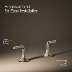 Lever bathroom sink faucet handles