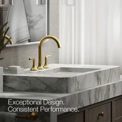Lever bathroom sink faucet handles