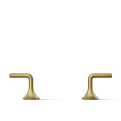 Lever bathroom sink faucet handles