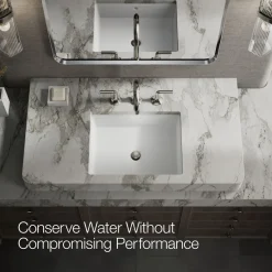 Lever bathroom sink faucet handles