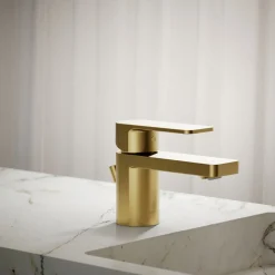 Low single-handle bathroom sink faucet, 1.0 gpm