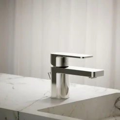 Low single-handle bathroom sink faucet, 1.0 gpm