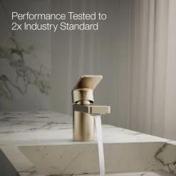 Low single-handle bathroom sink faucet, 1.0 gpm
