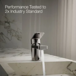 Low single-handle bathroom sink faucet, 1.0 gpm