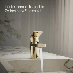 Low single-handle bathroom sink faucet, 1.0 gpm