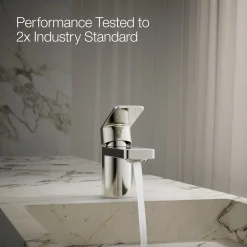 Low single-handle bathroom sink faucet, 1.0 gpm