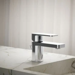 Low single-handle bathroom sink faucet, 1.0 gpm