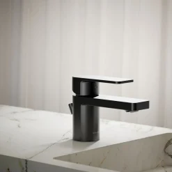 Low single-handle bathroom sink faucet, 1.0 gpm