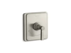 MasterShower® temperature control valve trim with Lever handle