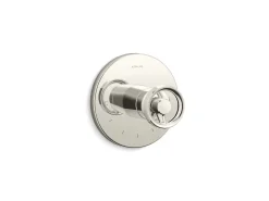 MasterShower® temperature control valve trim with Industrial handle