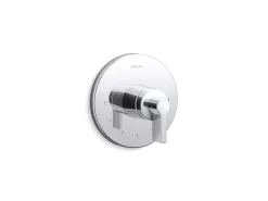 MasterShower® temperature control valve trim with Lever handle