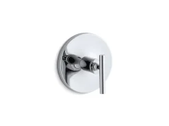 MasterShower® temperature control valve trim with lever handle