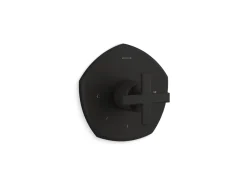 MasterShower® temperature control valve trim with cross handle