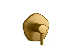 MasterShower® temperature control valve trim with lever handle