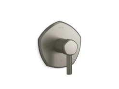 MasterShower® temperature control valve trim with lever handle