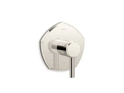 MasterShower® temperature control valve trim with lever handle