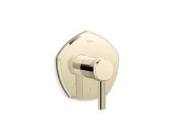 MasterShower® temperature control valve trim with lever handle