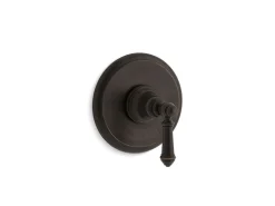 MasterShower® temperature control valve trim with lever handle
