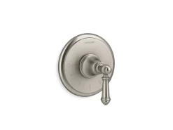 MasterShower® temperature control valve trim with lever handle