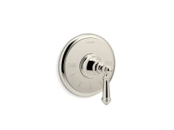MasterShower® temperature control valve trim with lever handle