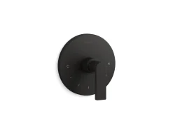 MasterShower® temperature control valve trim with lever handle