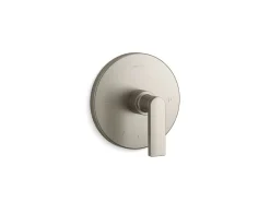 MasterShower® temperature control valve trim with lever handle