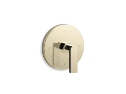 MasterShower® temperature control valve trim with lever handle